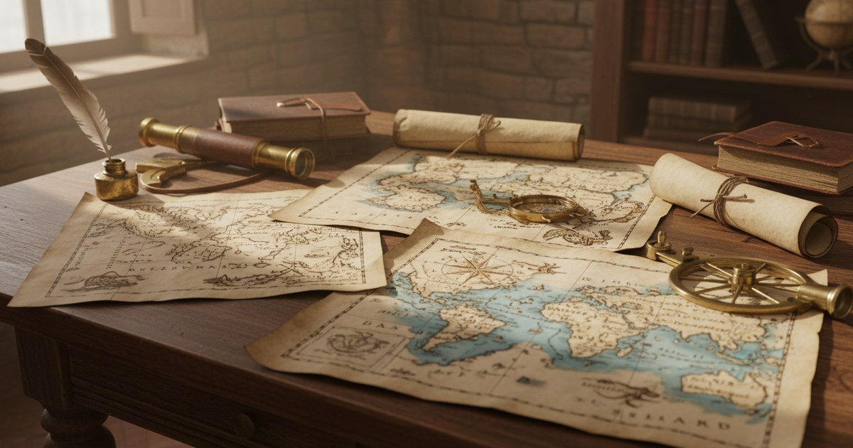 Cartes marines anciennes : trésors de papier et d’aventure